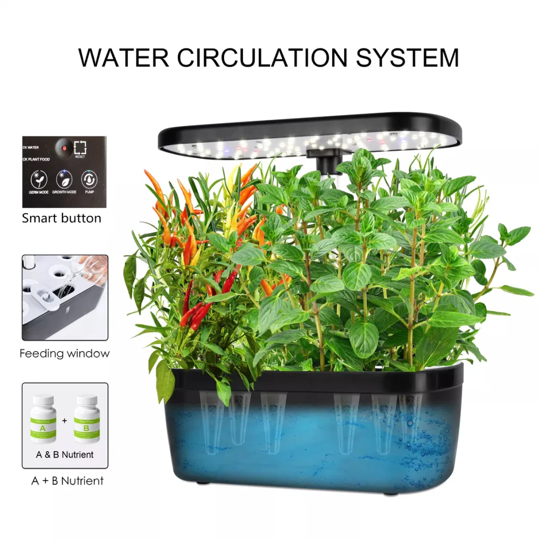 Smart Hydroponic Garden Self-Watering Planter Indoor Growing Smart Garden with LED Lights